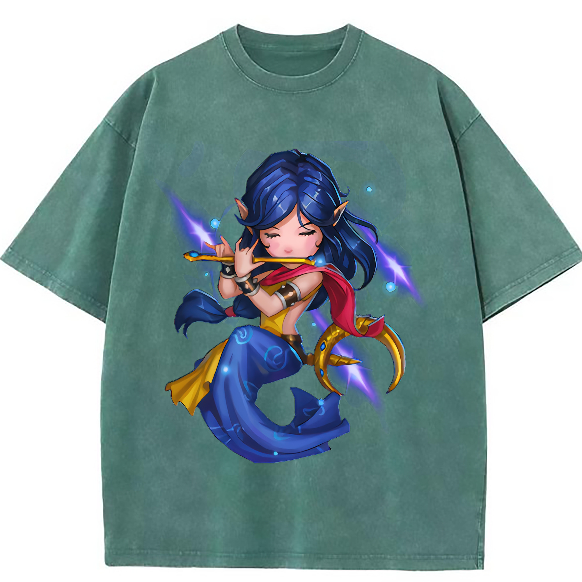 （画像用） リーグ・オブ・レジェンド League of Legends LOL 綿100% ヴィンテージ風 半袖Tシャツ（フロントプリント）